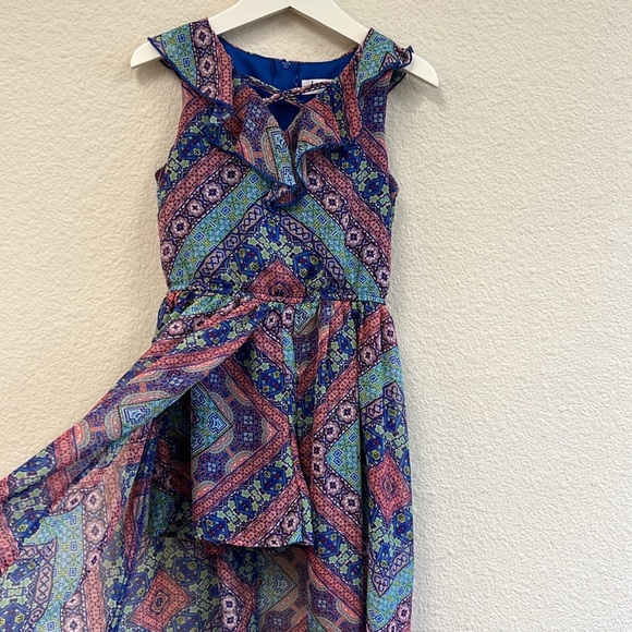 Speechless Kids' High Neck Romper Maxi Dress Size 8 - Picture 2 of 6
